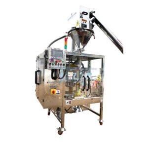It is an automatic coffee powder packing machine in which you can pack 10 grams of 25 grams of 50 grams of 100 grams of coffee powder to 200 grams. This machine is very equipped with a very advanced feature. This machine will give you single single pouch with this machine. 20 can make the fight in this machine, if the automatic machine will close itself, if the photocell sensor will not work, then the machine will stop itself or any other problem in the machine The machine itself will stop and the message will appear in the display that you are encountering this problem and you also get the input and output signals in it, which you can find out which of your signals is working or not This will save you a lot of time and you will get good acuity. This machine is very simple. To run this machine it is necessary to be a little too technical in this machine. You will get the setup of the program which will save every time by typing the names of each product in each program, and when you have to run the program load and turn on it you do not have to repeat the settings of every product whether it is a sealing system or a paper To be traveling, we consider this machine to be a robotic calculation, because in it you will find the machine's electric diagram along with the machine Machine speed 12 to 50 per mint Bag Size (Length)30-250 mm (Width) 100-360 mm Film Material Composite film/non-woven fabric/paper-plastic film Net Weight 400KG Gross weight :450kg Bag Type Center Seal Notch Applicable Voltage AC420V Three -phase Total Power 4.KW Measuring range 5gms 100gms , 50gms to 500gms PLC Schneider Measuring Mode Volumetric Auger filler , HmI Display Pepper + Fuchs Machine Material Mild Steel Base France Motor Preumim Base India Heater marathon Base India Solid-state relay unison Base India Intermediate relay india Base India Buttons Schneider Base France Penumatice festo Base Germany Sensor Pepper + Fuchs Base Germany Servo Volumetric Auger filler – powder 