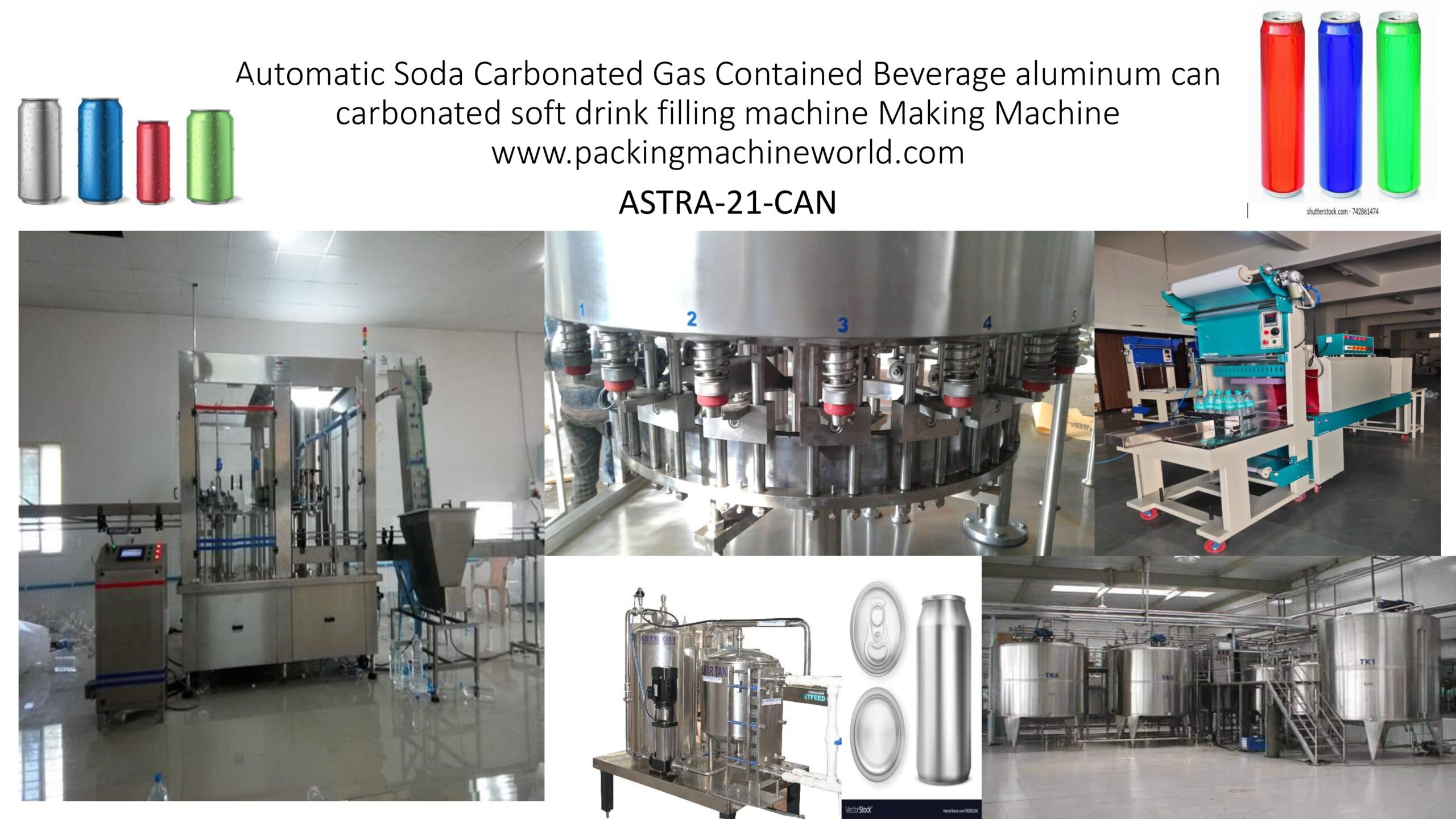 India Manufacturer Supplier Carbonated Soda Water Filling Soft Drink Machinery